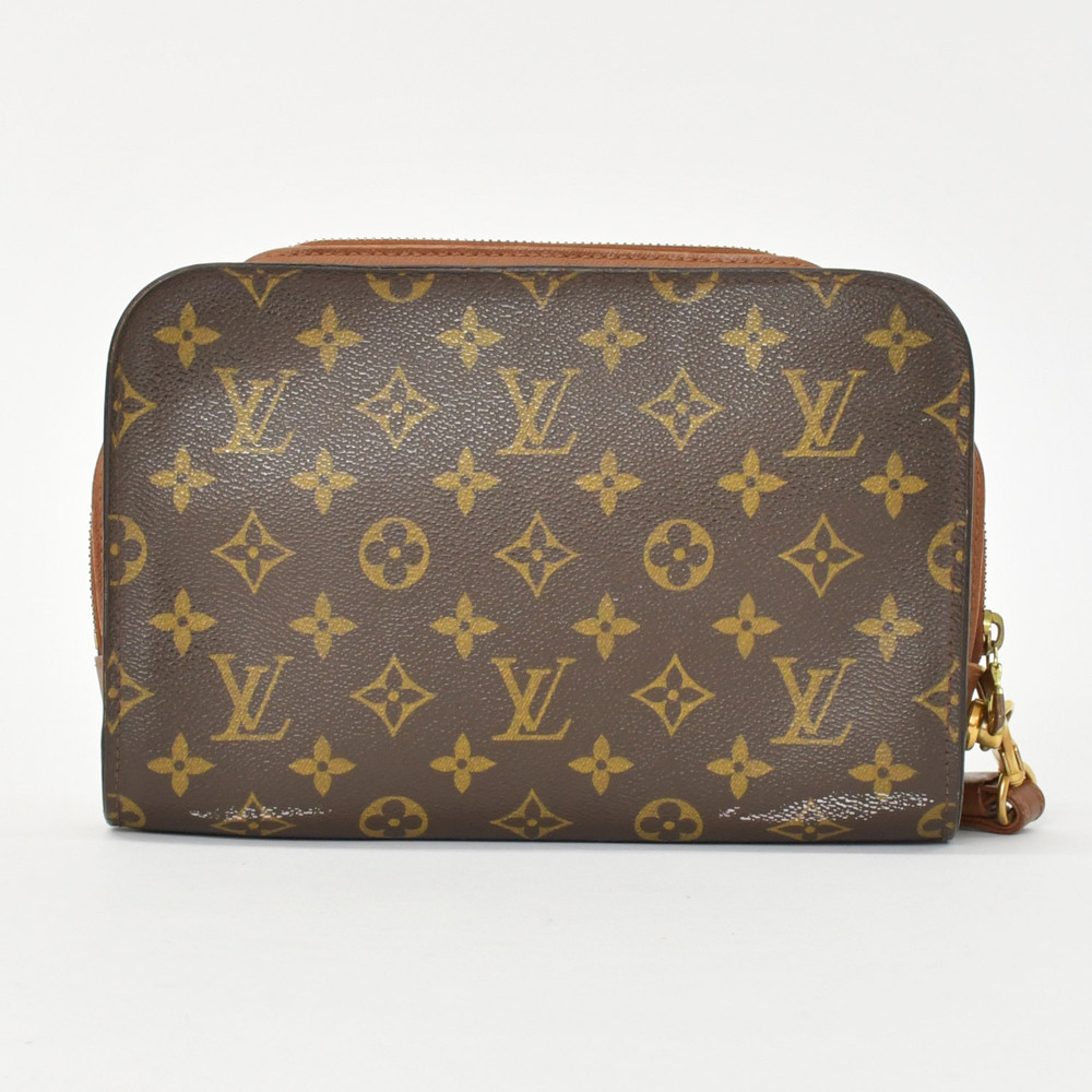 LOUIS VUITTON Orsay Shoulder Bag Brown Monogram Canvas Leather - Picture 3 of 10